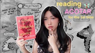 i read ACOTAR for the first time...‍️ | A Court Of Thorns & Roses reading vlog