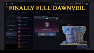 Black Desert Mobile | Finally Full Dawnveil Gear