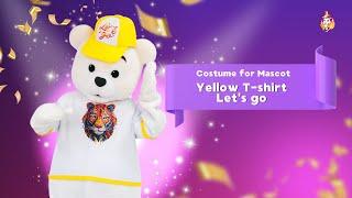 Yellow T-shirt Let's go for Mascot