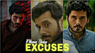 EXCUSES Ft. Munna Bhaiya edit || Munna Bhaiya Mix status || stars shorts