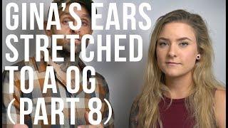 Watch Gina Get Her Ears Stretched to a 0G (Part 8) | UrbanBodyJewelry.com