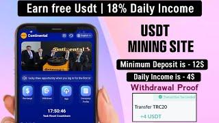 New Usdt Mining Site | usdt earning site | usdt mining app | trx Cloud Mining | usdt investment 2024