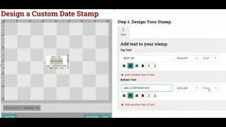 How to Design a Custom Date Stamp Using TheStampMaker.com