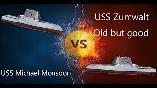 USS Michael Monsoor VS USS Zumwalt who is the stealthiest? - Modern Warships