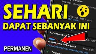 UDAH COBA CARA INI? JAM TAYANG BERTAMBAH DRASTIS SETIAP HARI - CARA MENAMBAH JAM TAYANG YOUTUBE 2022