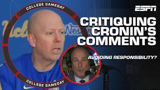 Jay Bilas CALLS OUT UCLA HC Mick Cronin after recent comments ️ YOU'RE NOT TOUGH! | College GameDay