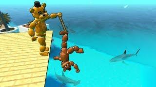 Garry's Mod not ordinary ragdolls/ water fails [Freddy VS Golden Freddy]№2