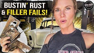 57 Chevy rust repair & bondo fail!