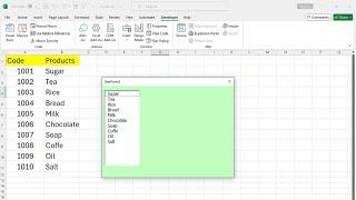 excel programmer: How to Populate Listbox with one column in userform using excel