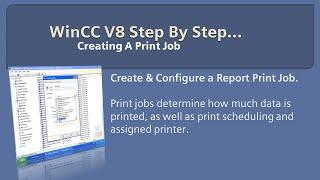 WinCC v8.0 Step By Step 21: Create Print Job In WinCC Explorer ️ #winccguru