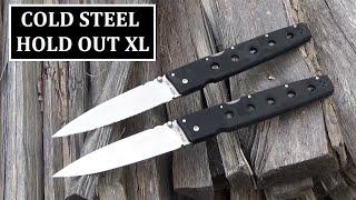 Cold Steel Hold Out XL Folding Knife Retrospective And Ritual Bottle Sacrifice