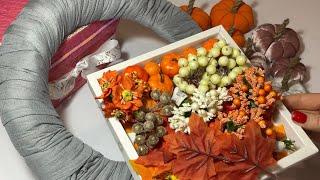 Осенний венок своими руками. Autumn decor.DIY