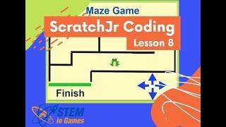 ScratchJr Coding Lesson 8 | Maze Game | How to Create a Maze Using Messages