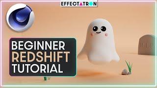 Beginner C4D Redshift Tutorial: Create a Cute Ghost Animation Free Project Download