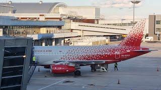 Rossiya Airlines Superjet 100 | Flight from Vnukovo airport to Pulkovo airport