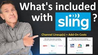 Sling TV Channels Lineup & Package Options + Cost 2024 - Local channels? Sling vs. YouTube TV etc.?