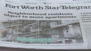 Fort Worth Star-Telegram reducing print schedule to 3 days per week, editor announces