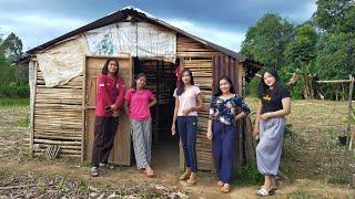 Gadis Dayak || Aktivitas sehari hari Gadis Desa Suku Dayak di Pondok Tepian Sungai