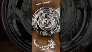 Motorcycle Wheel for Chrome Plating - Mirror Finish - #chromeplating #wheels 760-708-2888