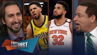 Pacers eliminate Knicks, ‘Power of Friendship’ is in, Should New York be proud? | FIRST THINGS FIRST