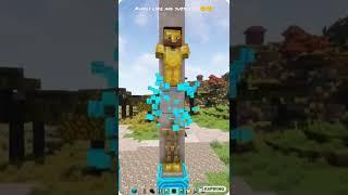 Minecraft Gold Armor Stand Is OP  #shorts #Shorts #minecraft #minecraftshorts #smp #trending #viral