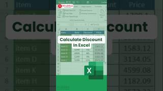 How to Calculate DISCOUNT Percentage in Excel? Crazy Excel Hack  #exceltips #exceltutorial #shorts