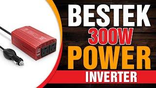 BESTEK 300W Power Inverter DC 12V to 110V AC Car Inverter with 4.2A Dual USB Car Adapter