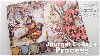 Journal Collage Process using Magazine Cut Outs  Maremi's Small Art 