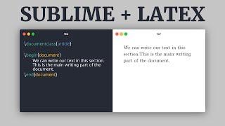 How to install latex in Windows | MiKTeX and Sublime