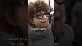 Protesters in LA react to immigration raids