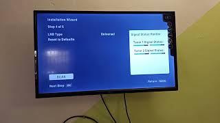 Setting up a new DSTV decoder.