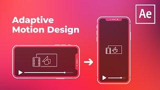 Авторесайз сцены в After Effects - Видео урок - Адаптивный Моушн Дизайн (русские субтитры)