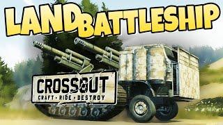 Crossout - Land Battleship - 2X 100MM "Beta Gameplay"