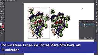 Como Crea Línea de Corte Para Stickers en Illustrator