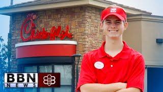 Entire Federal Workforce Replaced By One 16-Year-Old Chick-fil-A Worker