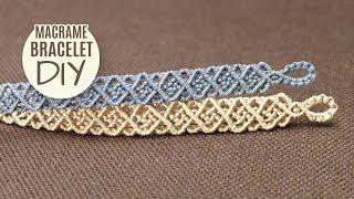 Unisex Squares Bracelet Tutorial by Macrame School