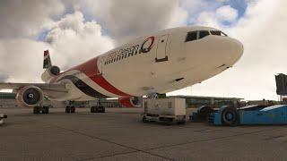 First look at starting the TFDi Designs McDonnell Douglas MD-11 in Microsoft Flight Simulator