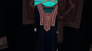 black plain kurta machini embroidery full finishing suit