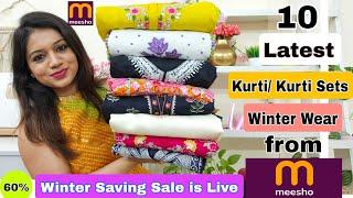  Meesho Huge Kurta Sets, Kurtis, Winter wear & Dresses Haul Starting Rs.266|️Meesho Haul