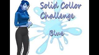 Sims 4: Solid Color Challenge|| BLUE ||Сим в одном цвете