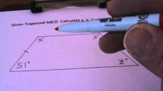 Calculating Angles of Isosceles Trapezoid