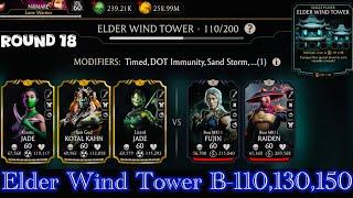 Elder Wind Tower Boss battle 110,130 & 150 Fight + Reward MK Mobile 2024