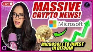 MASSIVE CRYPTO NEWS! Microsoft To Invest In Bitcoin - Gary Gensler To Leave SEC In 2025