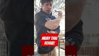 Rehab from checking leg kicks #mma #muaythai #boxing