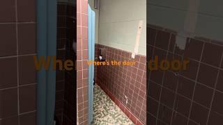 My school has been adding invisible doors the washroom ￼#school #shorts #shortvideo #short