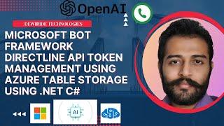 4.6. Microsoft Bot Framework Directline API Token Management using Azure Table Storage using .NET C#