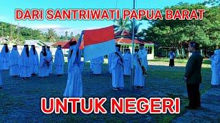 UPACARA HUT RI KE-77 || SANTRIWATI PONPES HIDAYATULLAH MANOKWARI || PAPUA BARAT