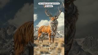 The origin of new species by AI creator #animal fusion #hybrids #shorts #youtubeshorts