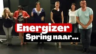 Energizer: Spring naar voren!