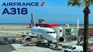  Nice Côte d'Azur - Paris CDG  Air France Airbus A318, Baby Airbus [FULL FLIGHT REPORT]